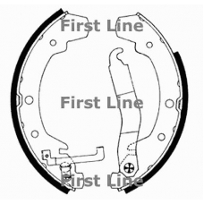 FBS066 FIRST LINE Комплект тормозных колодок