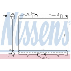 63689A NISSENS Радиатор, охлаждение двигателя