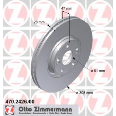 470.2426.00 ZIMMERMANN Тормозной диск