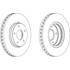 DDF1069-1 FERODO Тормозной диск