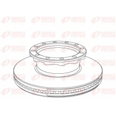 NCA1029.20 KAWE Тормозной диск