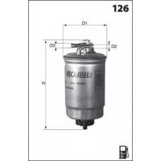 LFDF147 LUCAS FILTERS Топливный фильтр