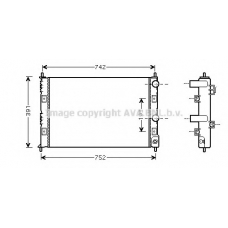 CRA2076 AVA Радиатор, охлаждение двигателя