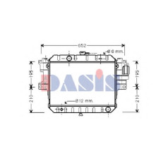 360320N AKS DASIS Радиатор, охлаждение двигателя