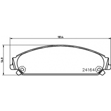 8DB 355 011-891 HELLA Комплект тормозных колодок, дисковый тормоз