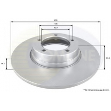 ADC1314 COMLINE Тормозной диск