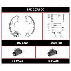 SPK 3075.00 WOKING Комплект тормозов, барабанный тормозной механизм