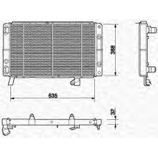 350213600000 MAGNETI MARELLI Радиатор, охлаждение двигател