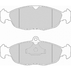 FD6391A NECTO Комплект тормозных колодок, дисковый тормоз