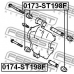 0174-ST198F FEBEST Направляющий болт, корпус скобы тормоза