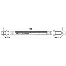 FBH6401 FIRST LINE Тормозной шланг