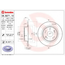 08.B271.10 BREMBO Тормозной диск