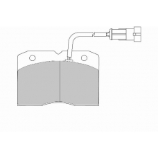 FD6806V NECTO Комплект тормозных колодок, дисковый тормоз