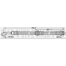 BBH7011 BORG & BECK Тормозной шланг