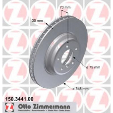 150.3441.00 ZIMMERMANN Тормозной диск