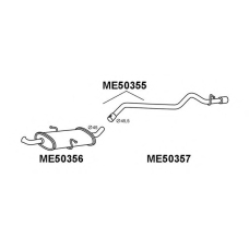 ME50355 VENEPORTE Глушитель выхлопных газов конечный