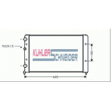 1307201 KUHLER SCHNEIDER Радиатор, охлаждение двигател