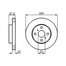 0 986 478 383 BOSCH Тормозной диск