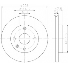 8DD 355 111-351 HELLA PAGID Тормозной диск