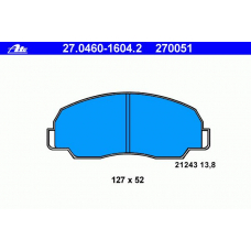 27.0460-1604.2 ATE Колодки тормозные