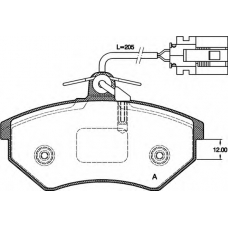 BPA0134.62 OPEN PARTS Комплект тормозных колодок, дисковый тормоз