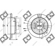 BD1035 DJ PARTS Тормозной диск