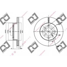 BD1558 DJ PARTS Тормозной диск