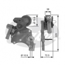 T43160 GATES Натяжной ролик, ремень грм