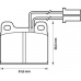 571384B BENDIX Комплект тормозных колодок, дисковый тормоз