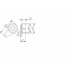 TKR 9975 TIMKEN Натяжной ролик, ремень грм