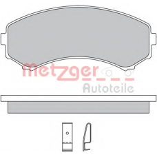 1170450 METZGER Комплект тормозных колодок, дисковый тормоз