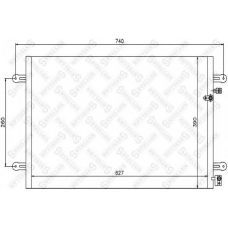 10-45219-SX STELLOX Конденсатор, кондиционер