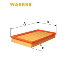 WA6686 WIX Воздушный фильтр