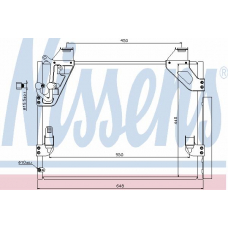 940082 NISSENS Конденсатор, кондиционер