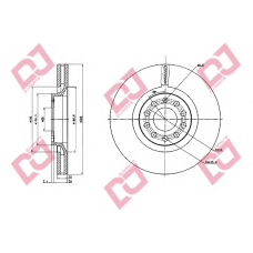 BD1914 DJ PARTS Тормозной диск