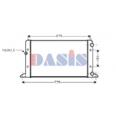 040000N AKS DASIS Радиатор, охлаждение двигателя