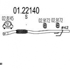 01.22140 MTS Труба выхлопного газа