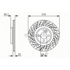 0 986 479 583 BOSCH Тормозной диск