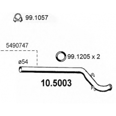 10.5003 ASSO Труба выхлопного газа