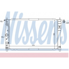 616551 NISSENS Радиатор, охлаждение двигателя