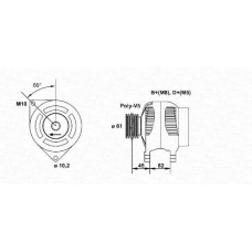 943346037010 MAGNETI MARELLI Генератор