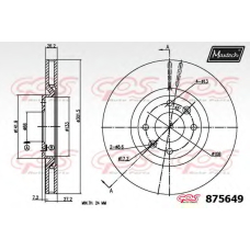 875649.6880 MAXTECH Тормозной диск