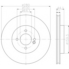 8DD 355 113-752 HELLA PAGID Тормозной диск