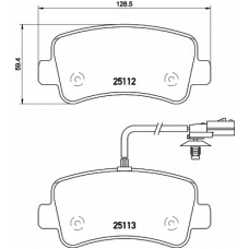 8DB 355 015-301 HELLA Комплект тормозных колодок, дисковый тормоз