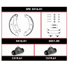 SPK 3416.01 ROADHOUSE Комплект тормозов, барабанный тормозной механизм