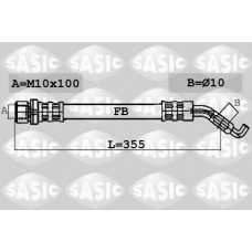 6606173 SASIC Тормозной шланг