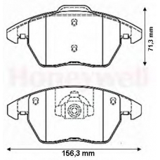 573134B BENDIX Комплект тормозных колодок, дисковый тормоз