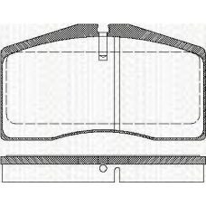 8110 29164 TRISCAN Комплект тормозных колодок, дисковый тормоз