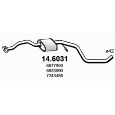 14.6031 ASSO Средний глушитель выхлопных газов