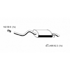 522137 ERNST Глушитель выхлопных газов конечный